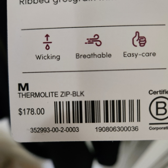 Beautiful new Athleta sweater coat. Black, size Medium. - Picture 10 of 10